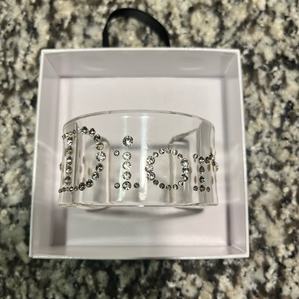 Dior Clear and Silver Crystal Women's Bracelet